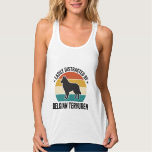 Camisa de amante de cão vintage Belgian Tervuren D
