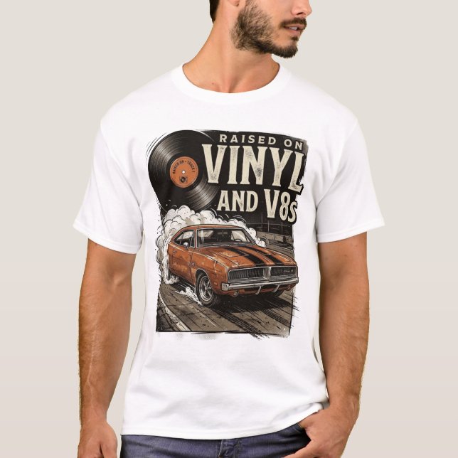 Camisa de Amante de Carro Clássico Criado com Vini (Frente)