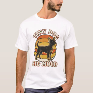 Camisa de Amante de Chihuahua Gravada Retro Humor 