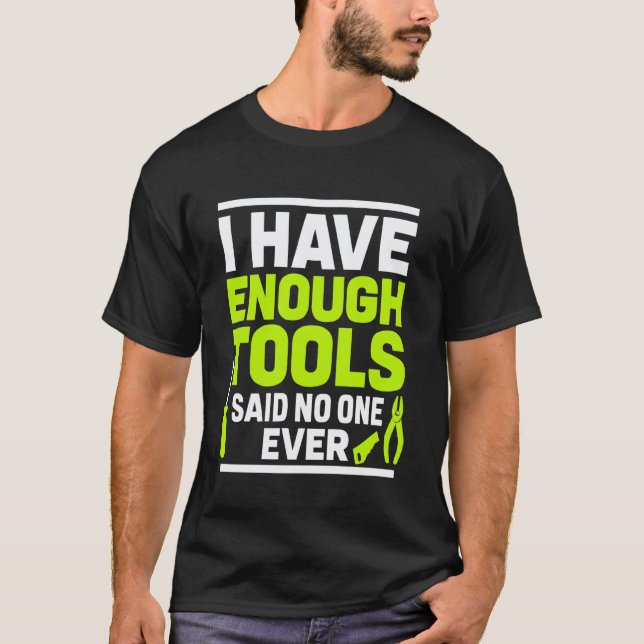 Camisa de Amante de Ferramentas Engraçadas para Ma (Frente)