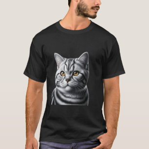 Camisa de Amante de Gato American Shorthair Fofinh