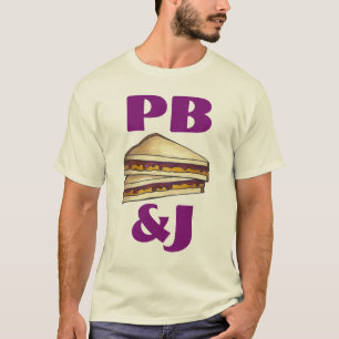 Camisa de amendoim PB&J e sanduíche de gelatina