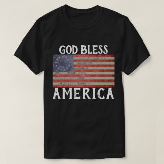 Camisa de América t dos deus abençoe da bandeira