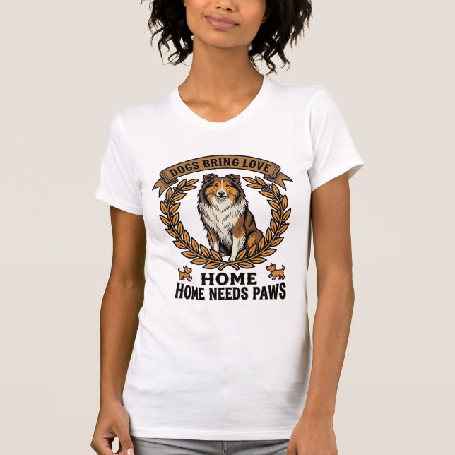 Camisa de Amor de Cachorro Desenho de Louro de Gra (Frente)