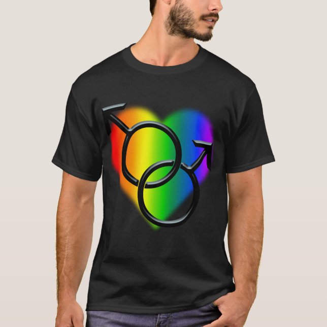 Camisa de amor do mesmo sexo dos orgulho gay (Frente)