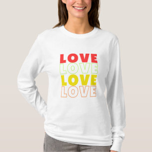 Camisa de Amor - Teto Romântico Minimalista para C