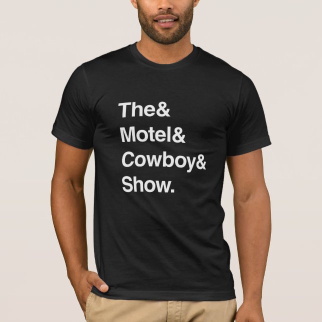 Camisa de Ampersand do Motel Cowboy Show (Frente)