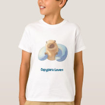 Camisa de Animal Fofo para Amantes de Capivara