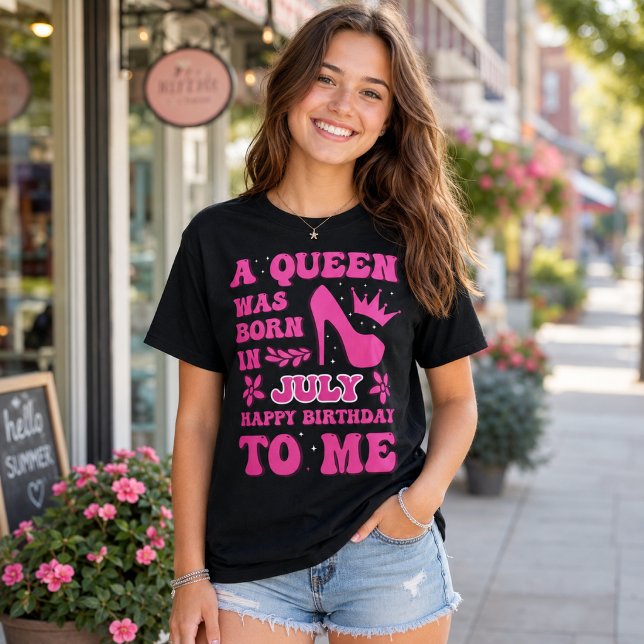 Camisa de aniversariante de julho, presente de pri (Criador carregado)