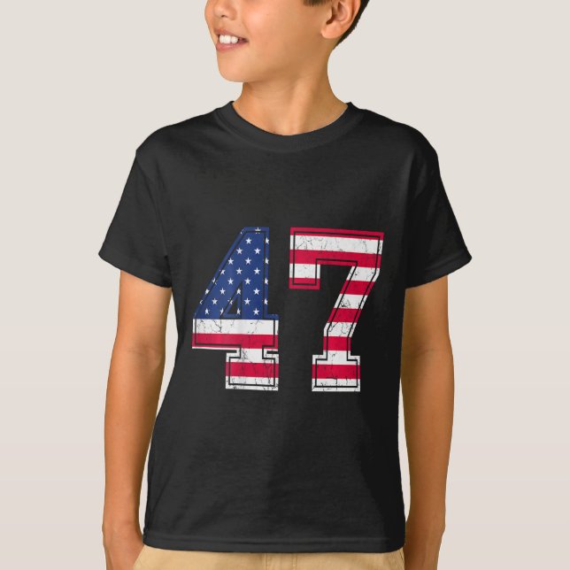 Camisa de Aniversário 47 Bandeira dos EUA Jersey d (Frente)