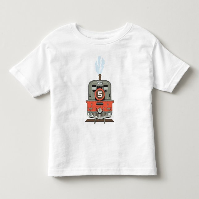 Camisa de aniversário - Camisa de trem (Frente)