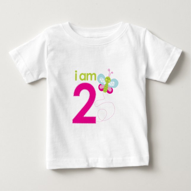Camisa de aniversário da Borboleta (Frente)