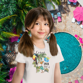 Camisa de aniversário da Festa de Piscina de Verão