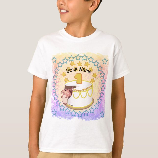 Camisa de aniversário de 1 ano (Frente)