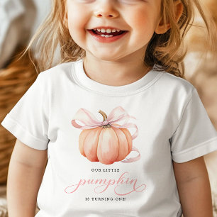 Camisa de Aniversário de 1 Ano Little Pumpkin