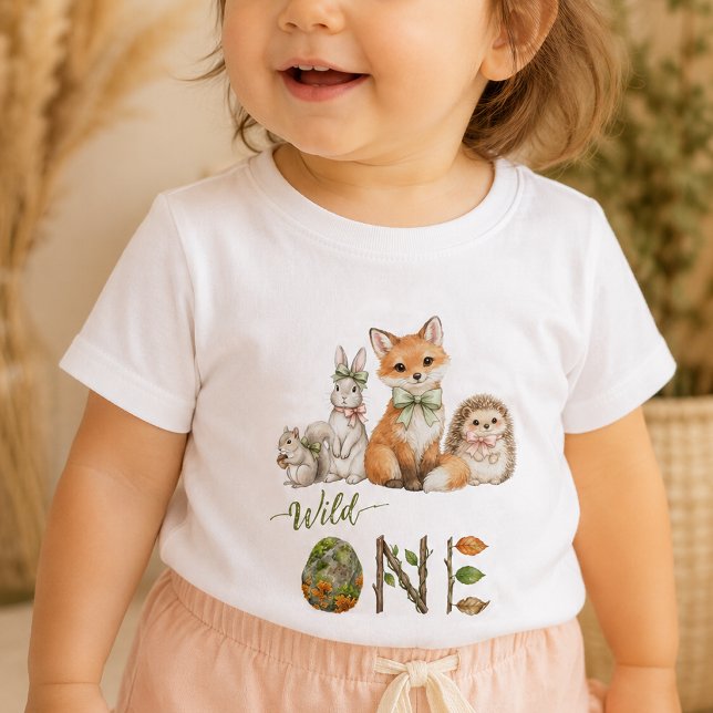 Camisa de aniversário de 1 ano para bebês com anim (Criador carregado)