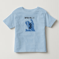 Camisa de aniversário de 3 anos personalizável do 