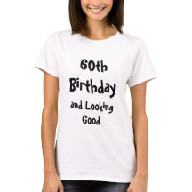 Camisa de aniversário de 60 anos para mulher