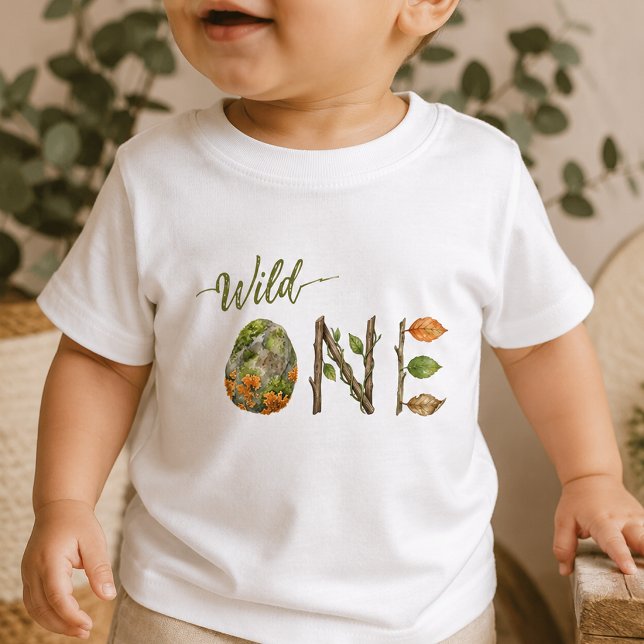 Camisa de Aniversário de Bebê Cool e Moderno Wild  (Criador carregado)