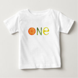 Camisa de Aniversário de Bebê de Um Ano de Cenoura