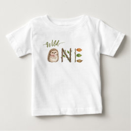 Camisa de Aniversário de Bebê Ourico Pintura à Águ