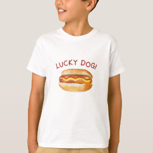 Camisa De Aniversário De Cão Sortudo - Cachorro Qu