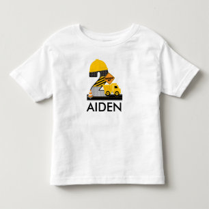 Camisa De Aniversário De Construção, Idade 2 Do Ca