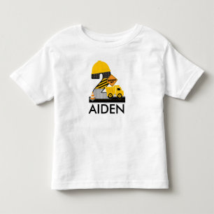 Camisa De Aniversário De Construção, Idade 2 Regla
