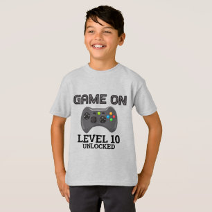 Camisa de Aniversário de Controle de Nível de Jogo