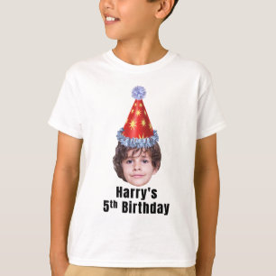 Camisa de aniversário de criança personalizada, an