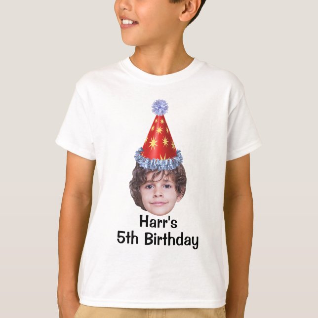Camisa de aniversário de criança personalizada, ár (Frente)
