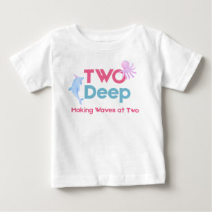 Camisa de aniversário de dois anos para menina