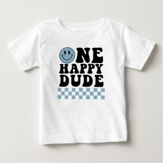 Camisa de Aniversário de Um Cara Feliz em Azul