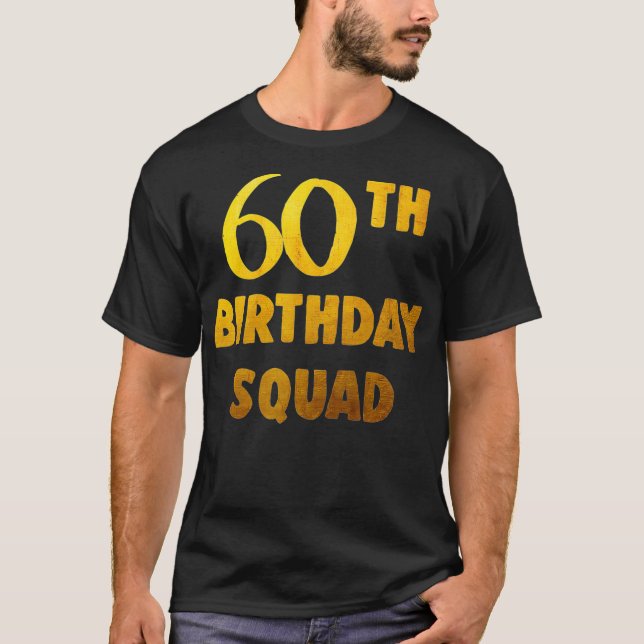 Camisa de aniversário do 60º aniversário para a qu (Frente)