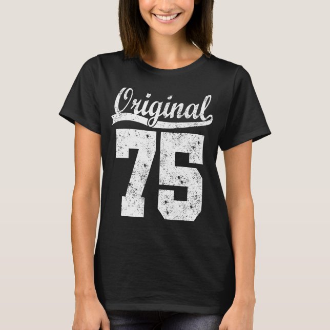 Camisa de aniversário do nascer 75 (Frente)