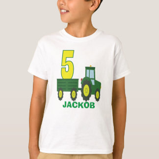 Camisa de aniversário do trator - aniversário pers