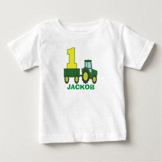 Camisa de aniversário do trator - primeiro anivers