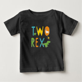 Camisa de Aniversário Dois Rex para Menino Bebê Di