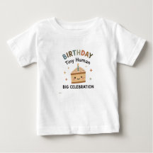 Camisa de Aniversário Fofa para Meninos e Meninas