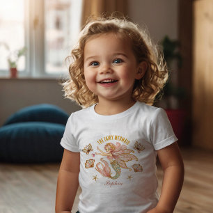 Camisa de aniversário infantil de fada mágica sere