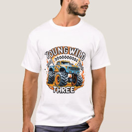 Camisa de Aniversário Jovem Selvagem e Três Caminh