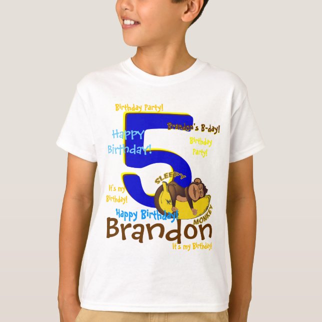 Camisa de aniversário personalizada (Frente)
