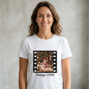 Camisa de Aniversário Personalizada com Foto e Ano