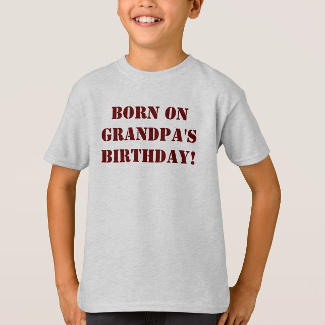 Camisa de aniversário personalizada para jovens (Frente)
