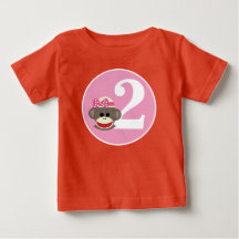 Camisa de aniversário personalizável da Sock Monke