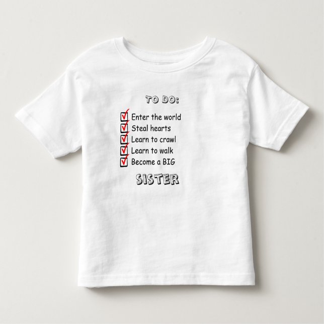 Camisa de Anúncio da Irmã Grande (Frente)