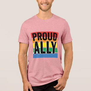 Camisa de Apoio ao Orgulho Vintage Proud Ally Desi