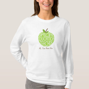Camisa de Apple do verde do professor do ensino