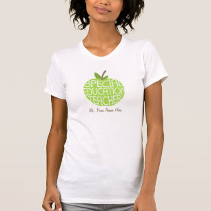 Camisa de Apple do verde do professor do ensino