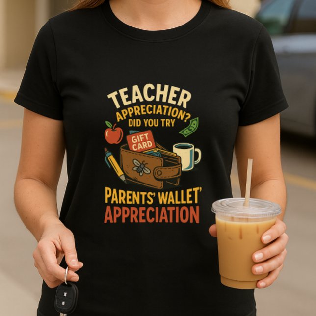 Camisa De Apreciação De Professores Engraçada; Car (Criador carregado)